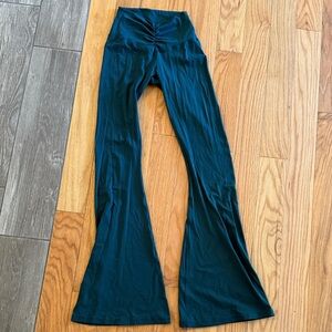 Aerie Dark Teal Flare Leggings